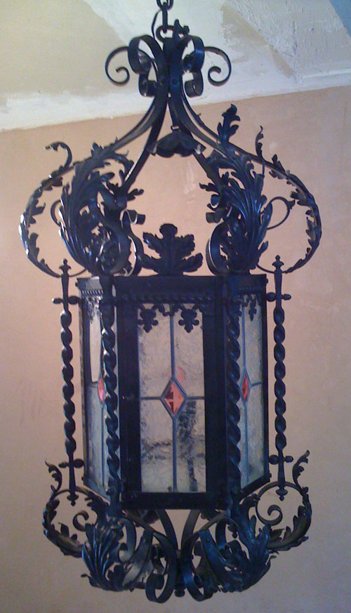 french antique iron lantern